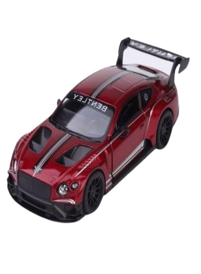 ماياترا سيارة بنتلي كونتيننتال جي تي 3 من ماياترا كينز مارت - نموذج سيارة رياضية مصبوب بمقياس 1:38 مع آلية سحب للخلف وأبواب قابلة للفتح - إصدار محدود قابل للتحصيل للأطفال والكبار (أحمر) - Image 1